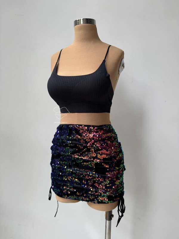 دامن پولکی هولوگرامی کد 740