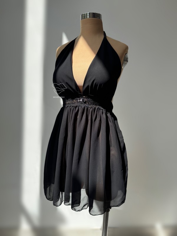 لباس خواب گردنی حریر کد 792