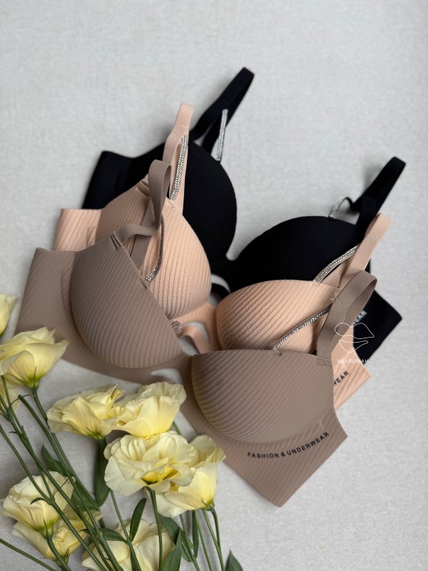 سوتین بدون فنر فومی نگین دار کد 810