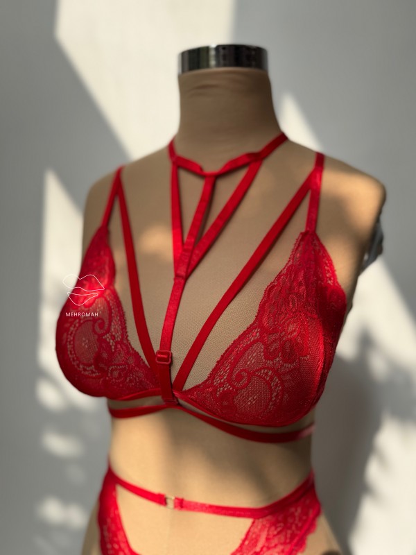 هارنس فانتزی دو تکه چوکر دار کد 853