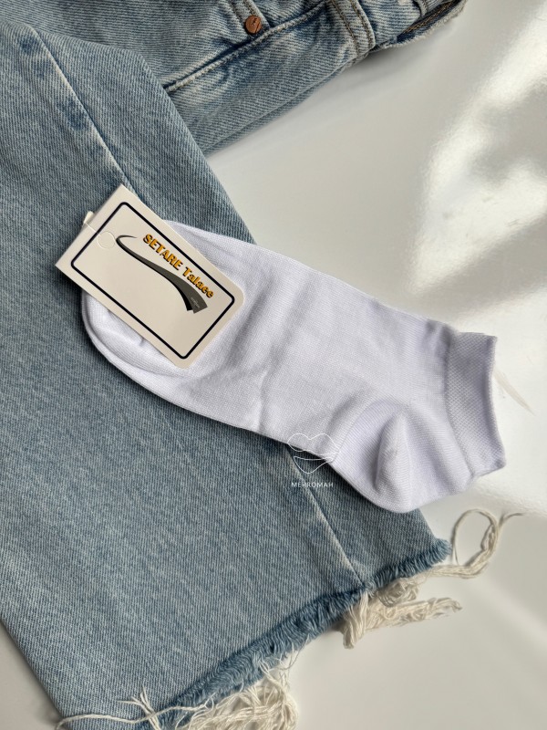 جوراب مچی سفید کد 865