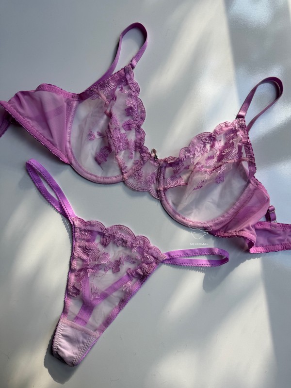 ست حریر ارغوان کد 892