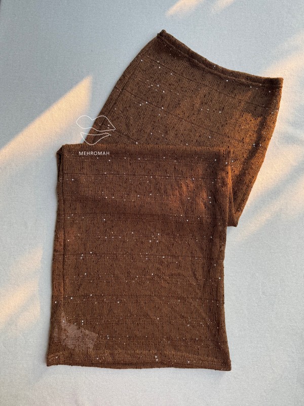 دامن بافت قهوه ای کد 900