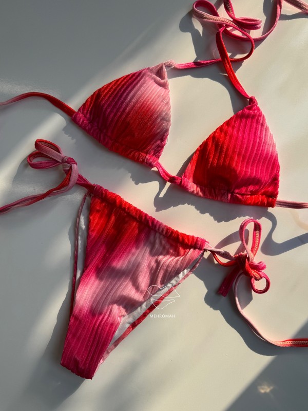 ست بیکینی مخملی کد 924