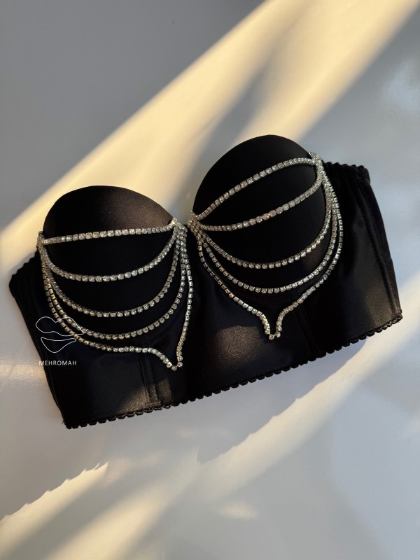 کرست مجلسی نگینی کد 940