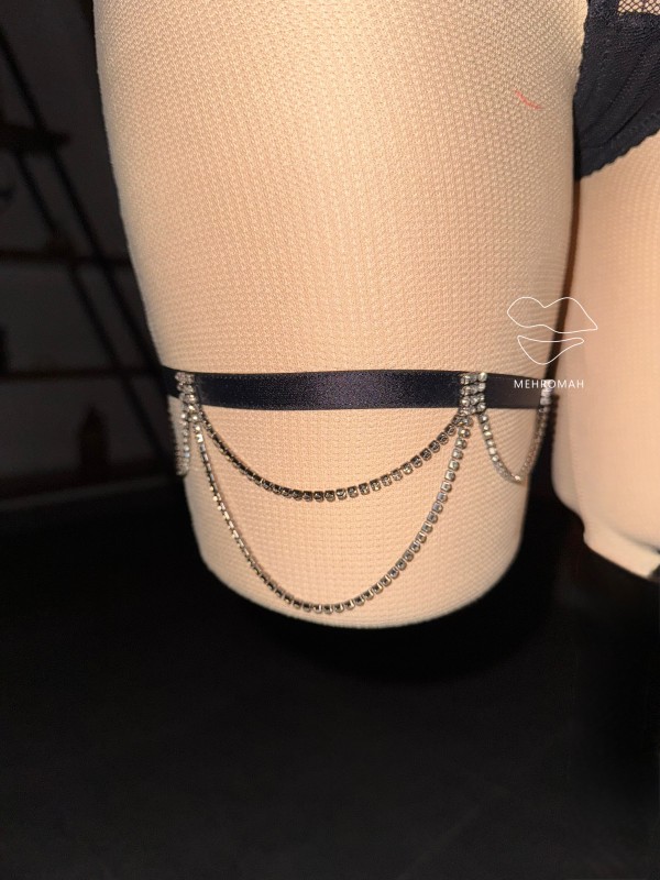 گارتر دور ران نگینی کد 947