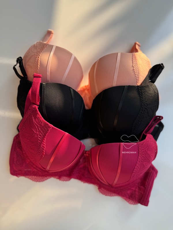 سوتین اسفنجی ربان دار کد 1083