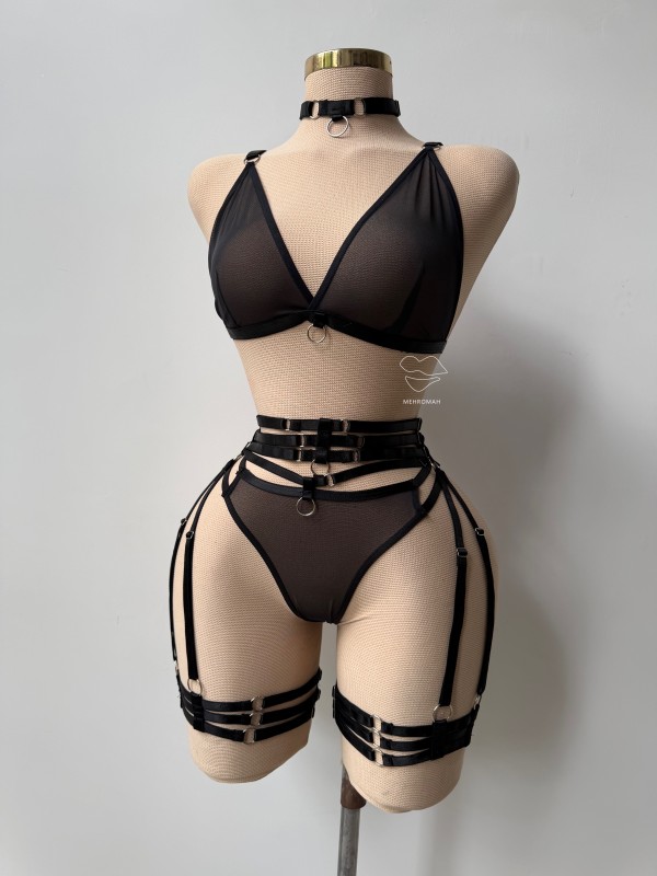 کاستوم فانتزی حریر حلقه دار  کد 1377