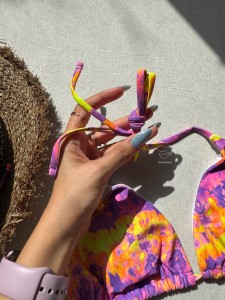 بیکینی شبرنگی گره ای کد 629