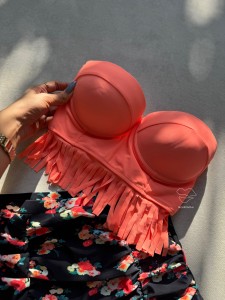 ست بیکینی کاپدار فاق بلند کد 663