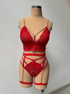 ست تور دانتل زنجیر دار