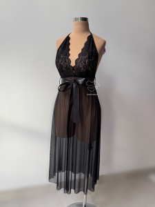 لباس‌خواب حریر بلند کد 893