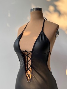 پیراهن چرم جلو بندی کد 902