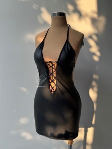 پیراهن چرم جلو بندی کد 902