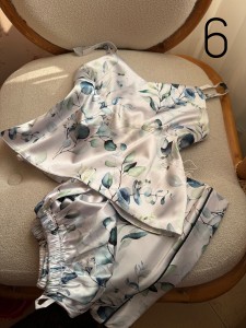 لباس ساتن گلدار