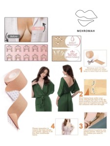 نحوه استفاده از چسب لیفت سینه