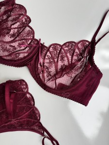 ست توری فنردار گل انار کد 983