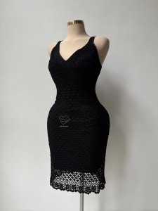 پیراهن بافت مشکی کد995