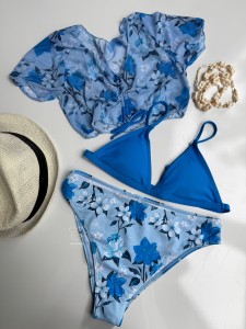 ست بیکینی سه تکه پروانه کد 1013