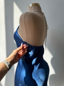 پیراهن مجلسی ساتن شین