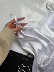 تاپ و شورتک ساتن و تور کد 1351