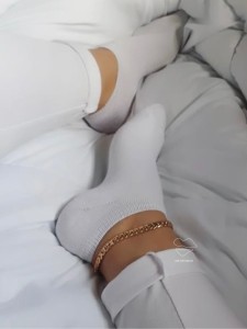 جوراب سفید کوتاه کد 1503