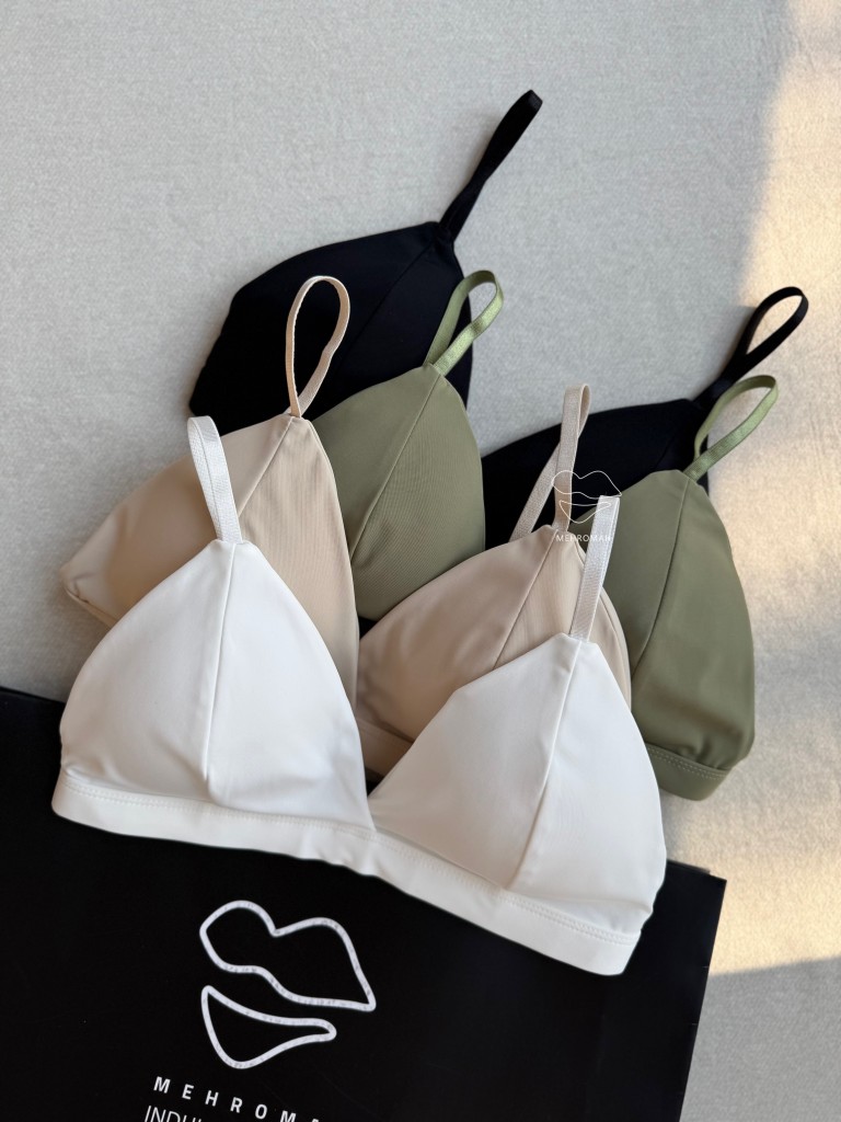 سوتین کاپ مثلثی در تنوع رنگی 2025