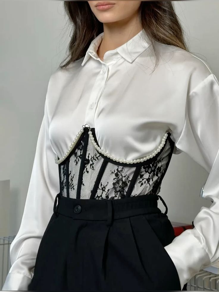 کرست مروارید دوزی شده مجلسی شیک