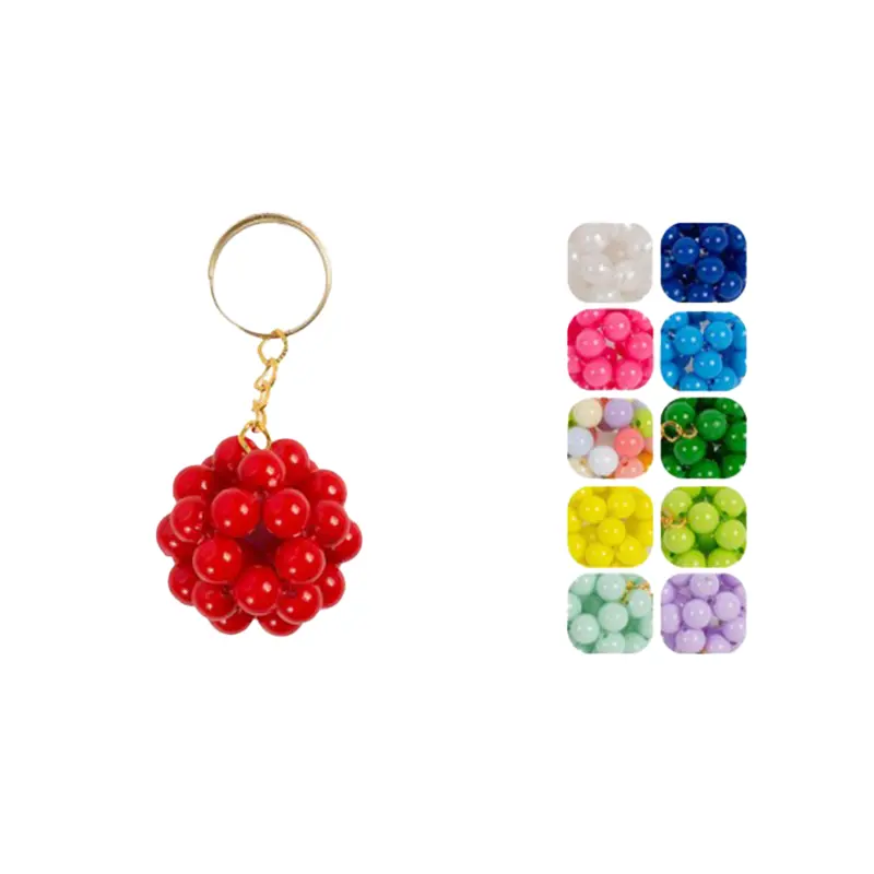 جاکلیدی مرواریدی و کریستالی توپی