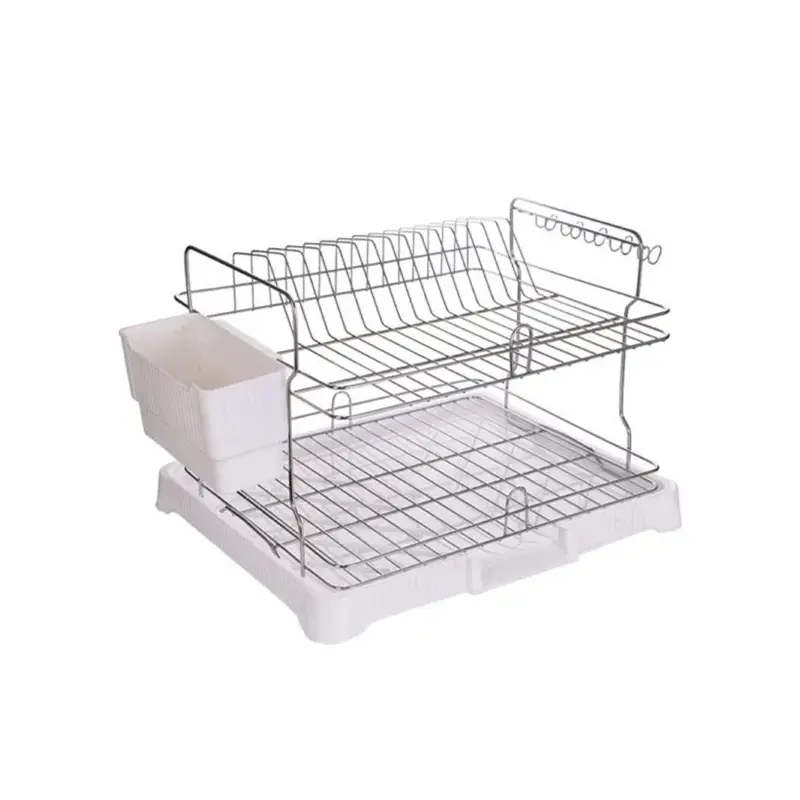 جا ظرفی دو طبقه استیل بزرگ ژینا