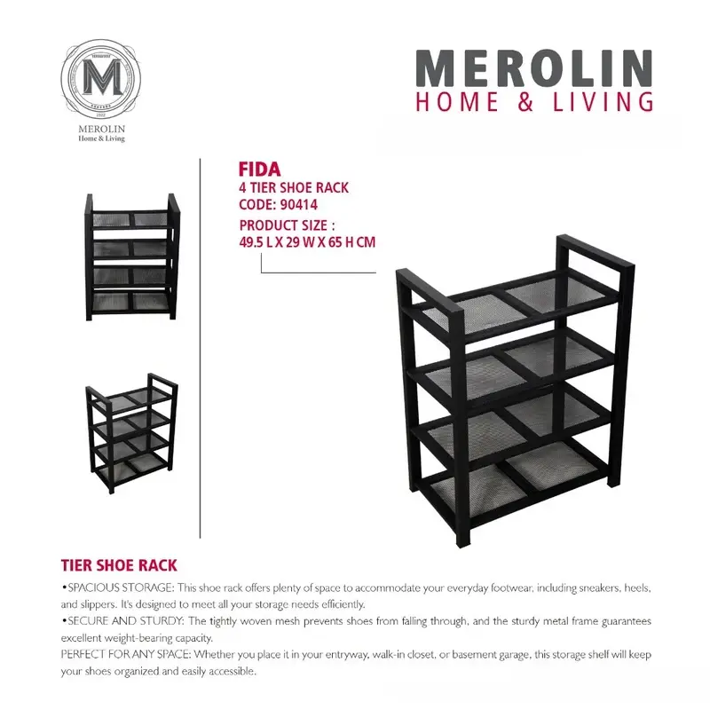 جاکفشی چهار طبقه مرولین مدل فیدا کد 90414