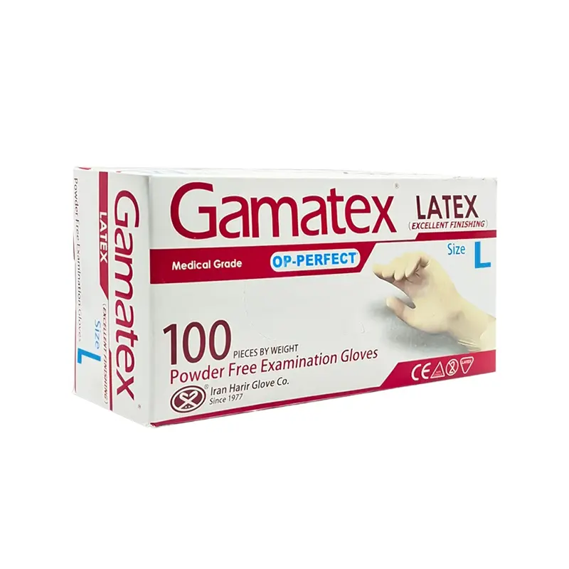 دستکش لاتکس بسته ۱۰۰ عددی