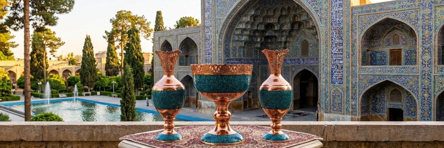 فیروزه‌کوبی؛ هنر اصالت، ظرافت و جاودانگی در صنایع دستی اصفهان