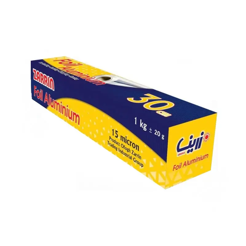 فویل آلومینیوم زرین ضخامت 15 میکرون رول 74 متری