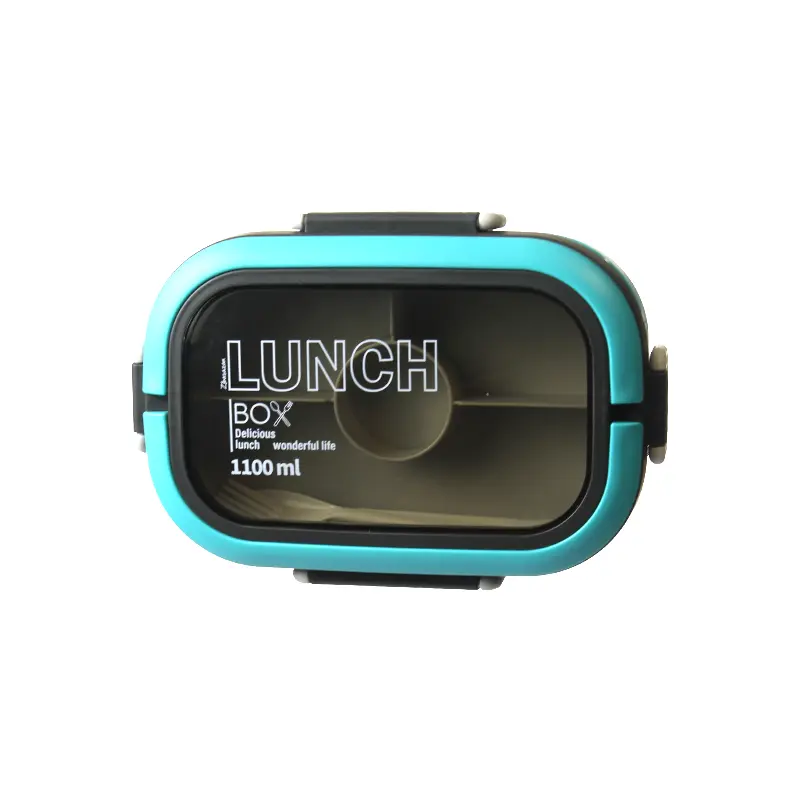 ظرف غذا همراه قاشق و چنگال دو طبقه 1100 میل لانچ باکس LUNCH BOX