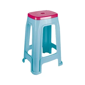 چهارپایه 70 سانت دو رنگ بلند مدل 1417 ناصر(آبی بنفش)