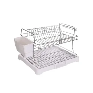 جا ظرفی دو طبقه استیل بزرگ ژینا