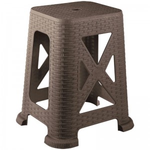 چهارپایه ناصر پلاستیک 40 سانتی مدل حصیری کد 867