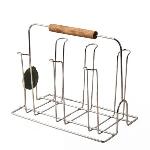 جا لیوانی رومیزی چوبین 6 تایی