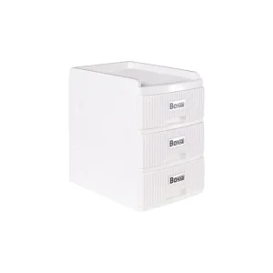 دراور 3 طبقه سفید