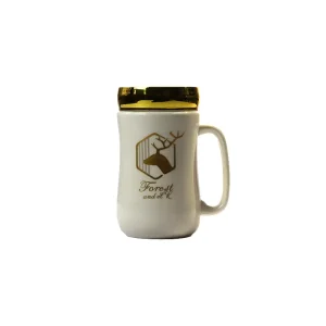 ماگ سرامیکی طرح دار با در آینه ای