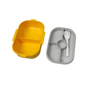ظرف غذا دو طبقه همراه قاشق و چنگال