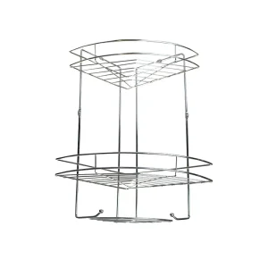 استند نظم دهنده دیواری حمام ۳ گوش استیل کادین