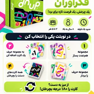بازی کارتی دان آپ فکرآوران (DNUP)