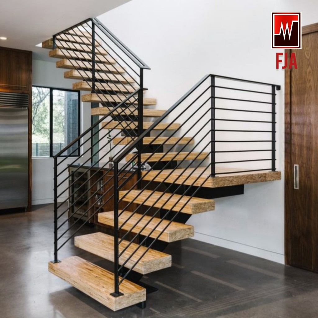 پله چوب طبیعی فینگر جوینت کد۱۵۵۶ برند FJA