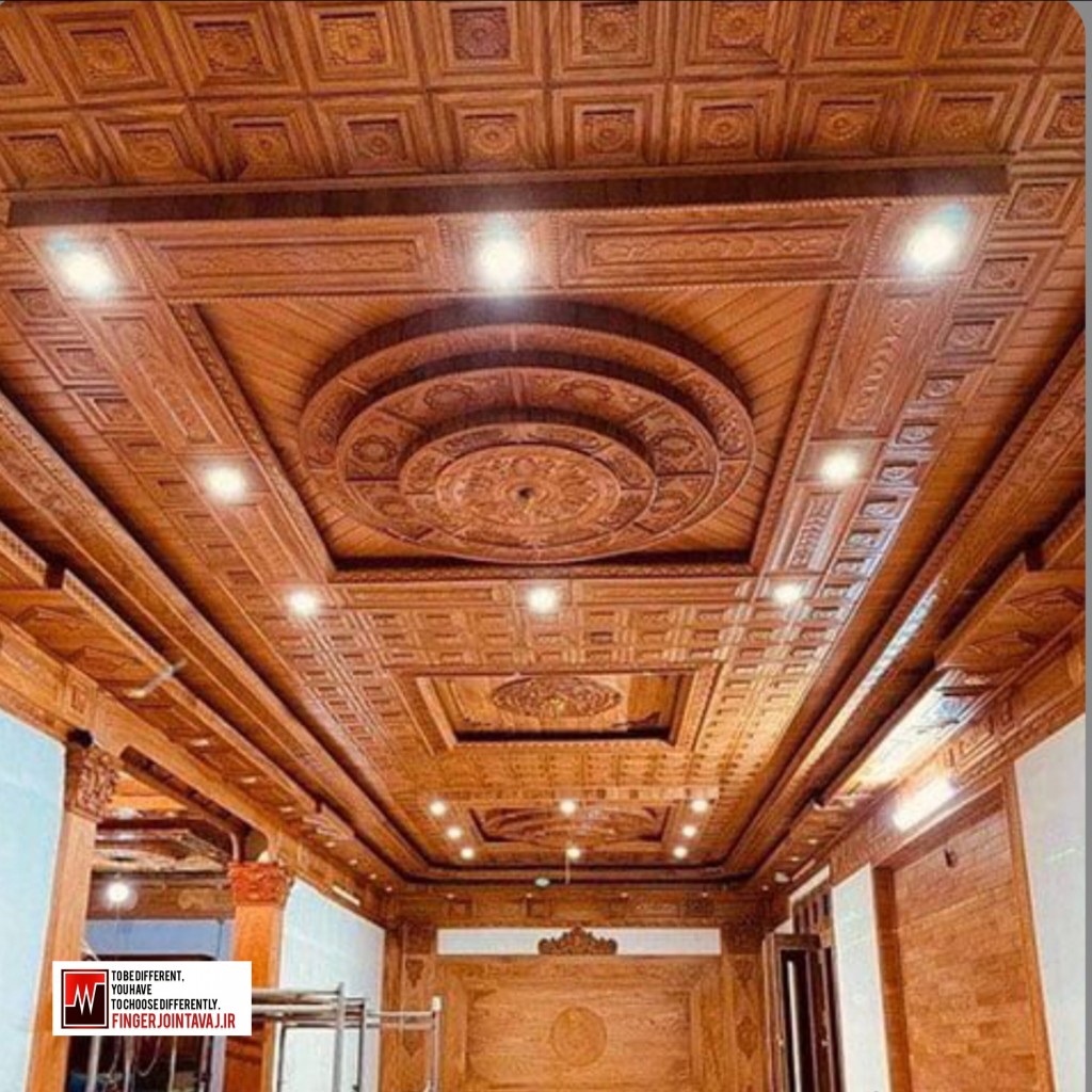 سقف تمام چوب ویلا مدل ۱۵۳۷