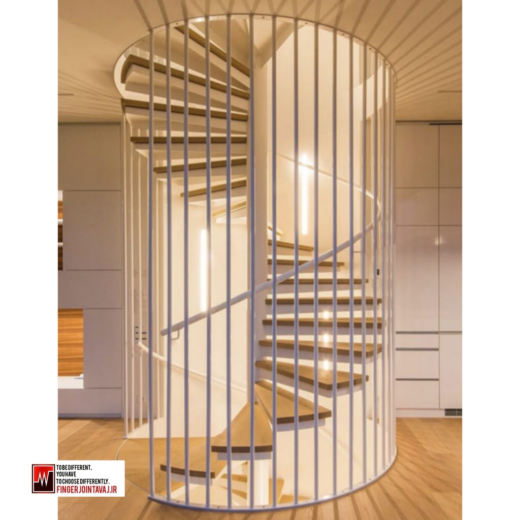 اسکلت فولادی پله ویلا سوئیسی کد ۱۶۱۴