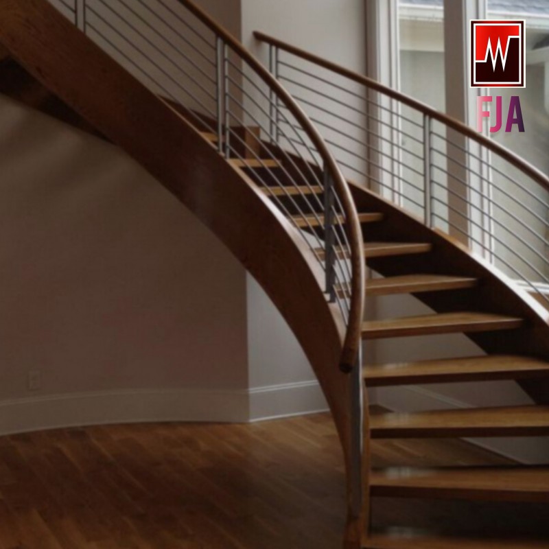 پله چوب طبیعی فینگر جوینت کد ۱۵۱۴  برند FJA