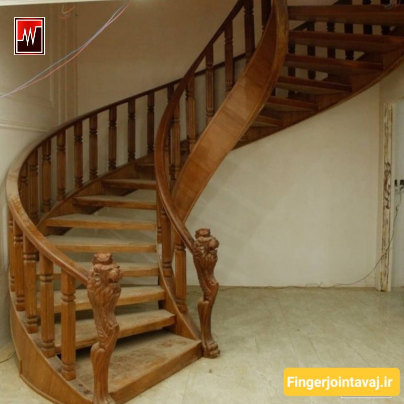 پله چوب طبیعی فینگر جوینت کد ۱۵۲۴ برند FJA