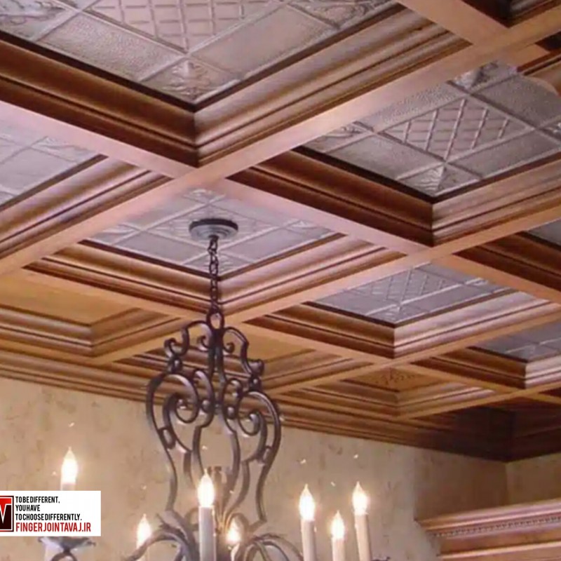 سقف تمام چوب ویلا مدل ۱۵۳۸